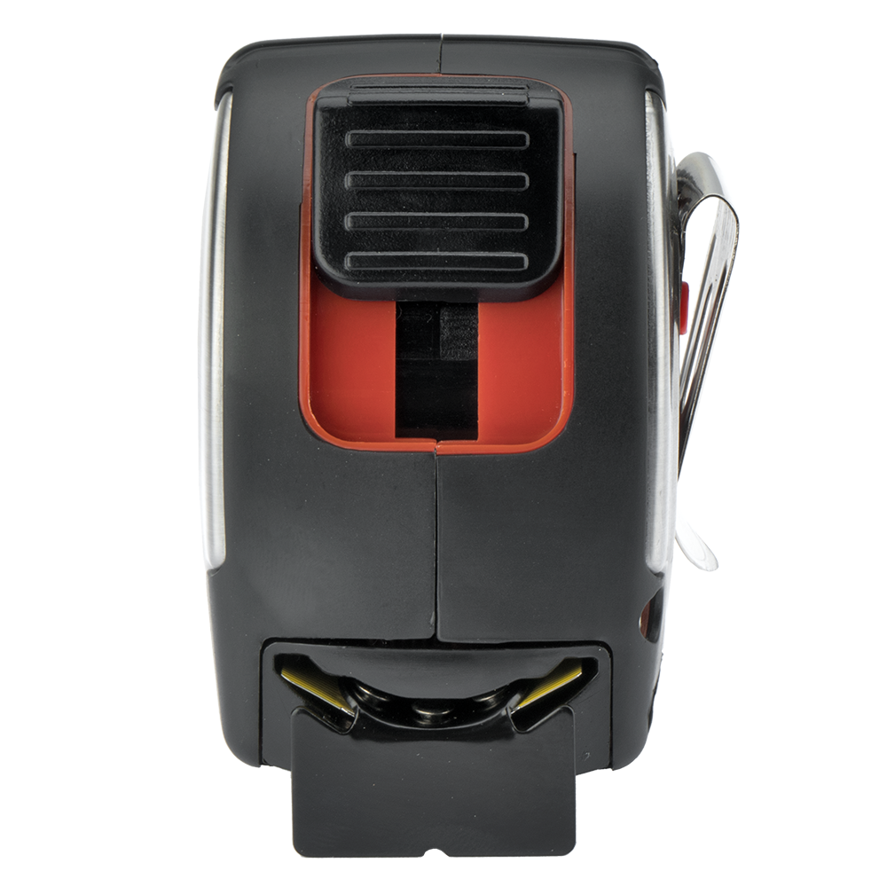 Flexómetro inoxidable Bellota 50013, vista lateral