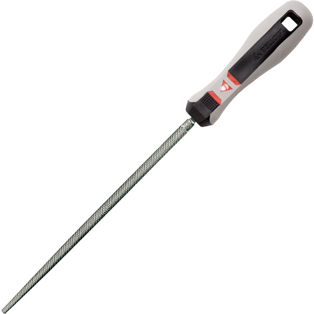 Lima de mecánico redonda Bellota 4004MB con mango bimaterial