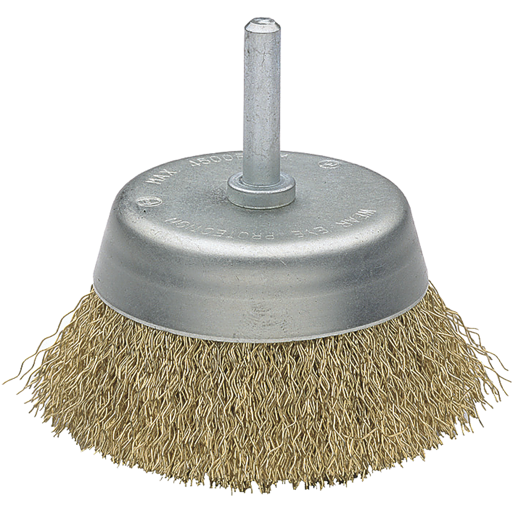 Cepillo de taza con perno Bellota 50808 de acero latonado