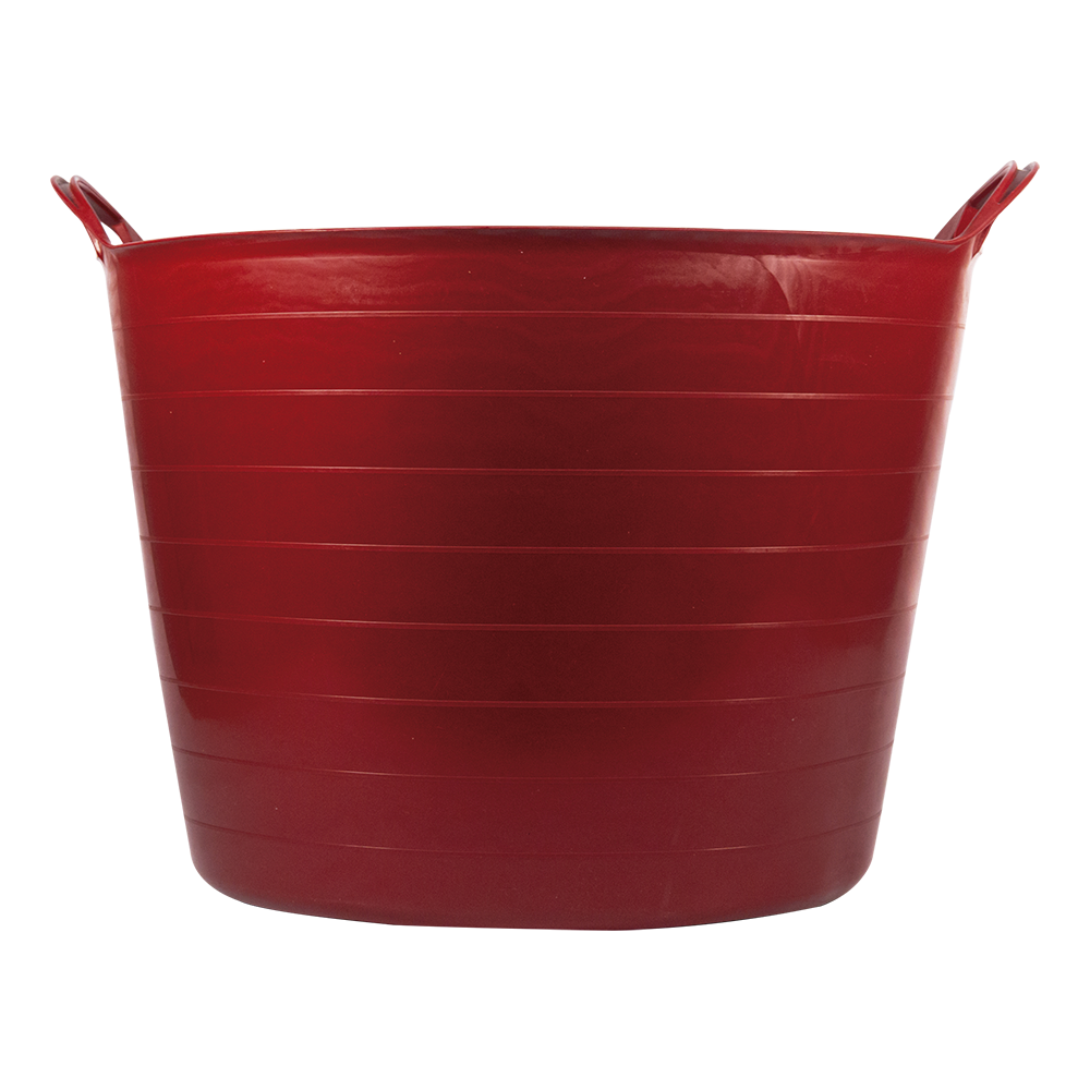 Capazo de plástico rojo Bellota de 42 L