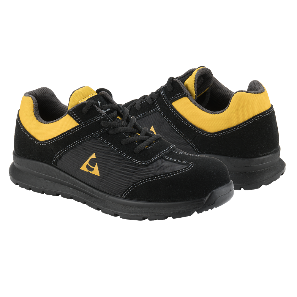 Zapato de seguridad Bellota Volta S1P negro, vista lateral