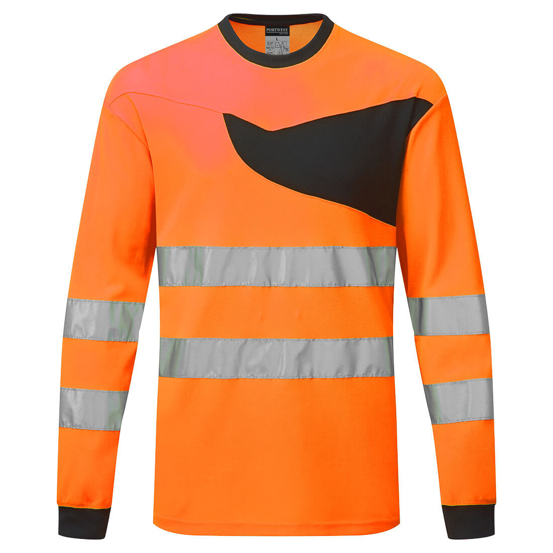 T-shirt PW2 Hi-Vis Manches Longues de Haute Visibilité Vetonek