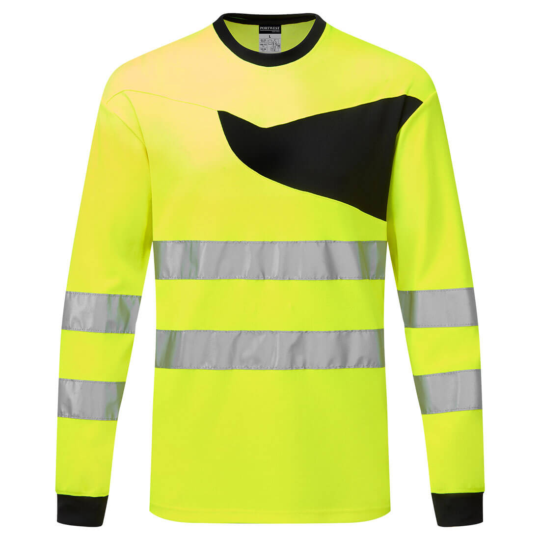 T-shirt PW2 Hi-Vis Manches Longues de Haute Visibilité Vetonek