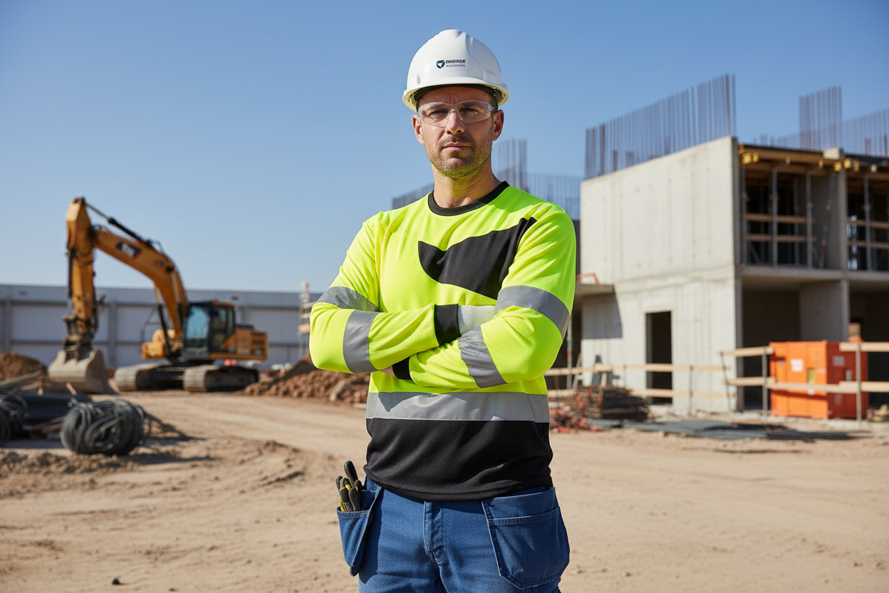 T-shirt PW2 Hi-Vis Manches Longues de Haute Visibilité - Vetonek