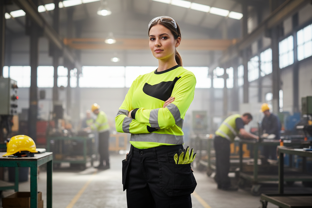 T-shirt PW2 Hi-Vis Manches Longues de Haute Visibilité - Vetonek