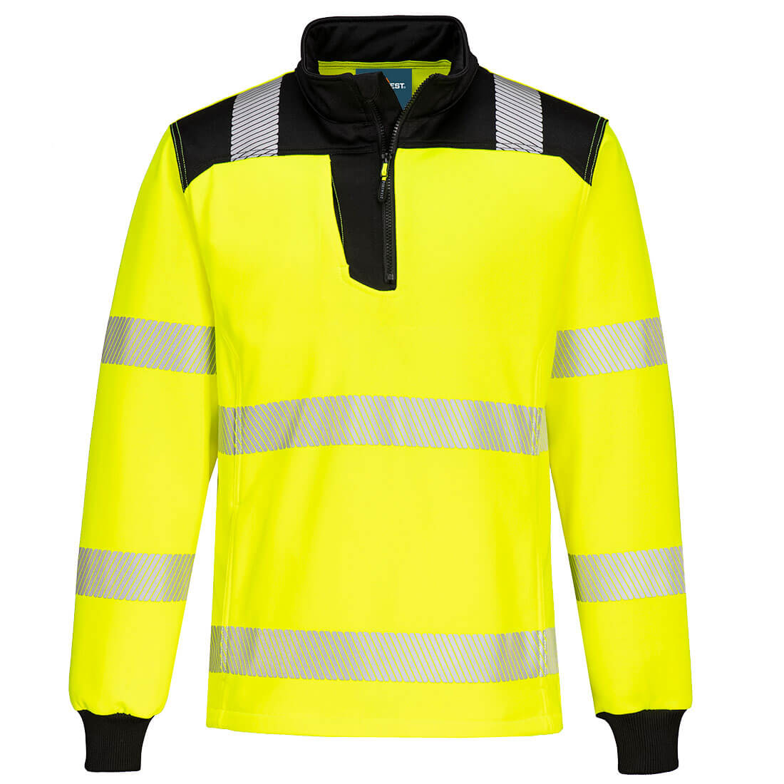 Sweat haute visibilité PW3 avec zip 1/4 Vetonek