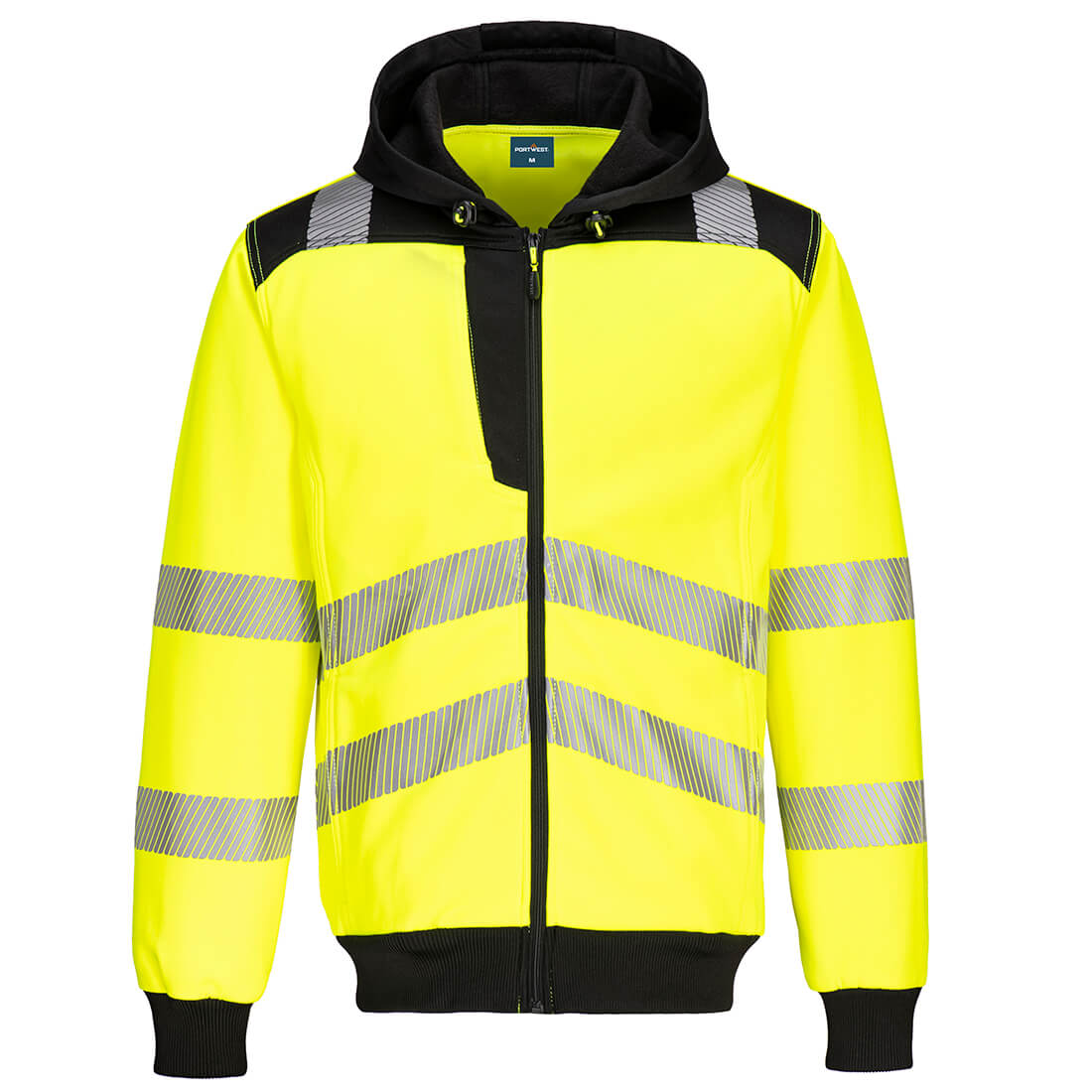 Sudadera de Alta Visibilidad con Capucha y Cremallera PW3 Vetonek