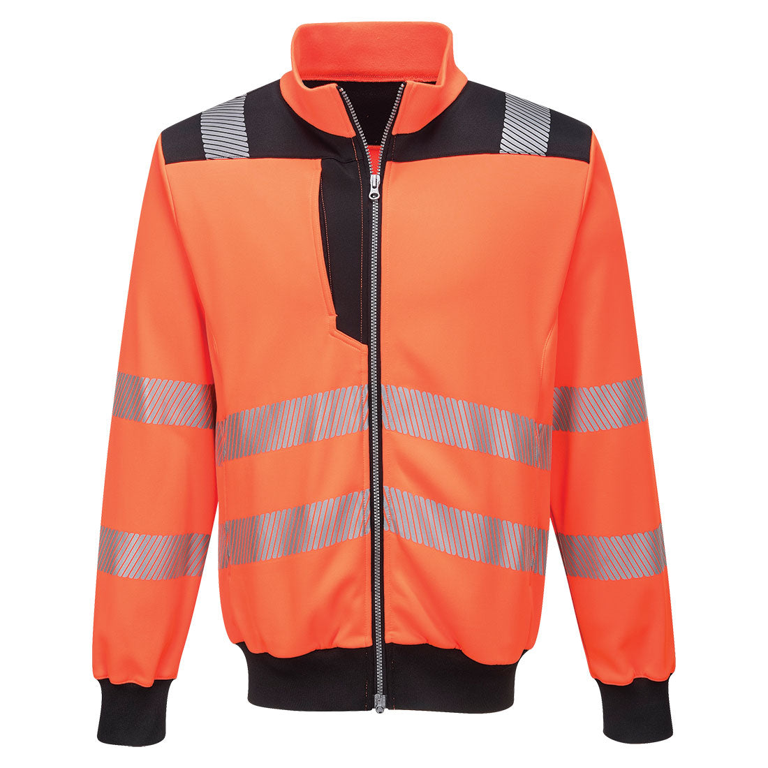 Sweat haute visibilité avec zip PW3 Vetonek