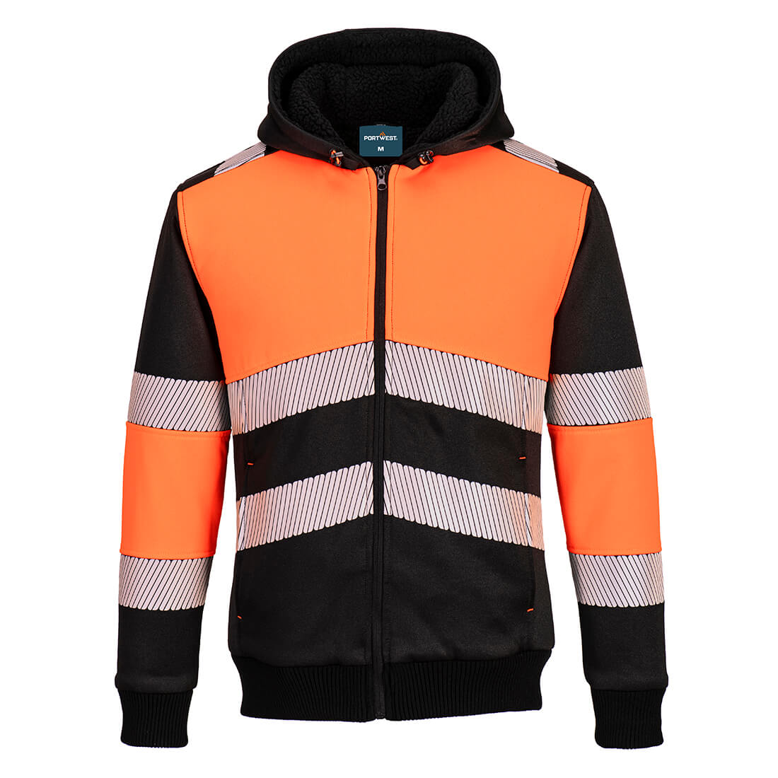 Sweat PW3 Winter avec Capuche et Fermeture Éclair - Haute Visibilité Vetonek