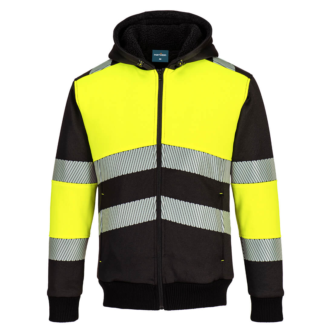 Sweat PW3 Winter avec Capuche et Fermeture Éclair - Haute Visibilité Vetonek