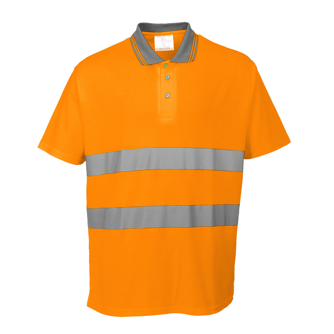 Polo de haute visibilité Cotton Comfort à manches courtes Vetonek