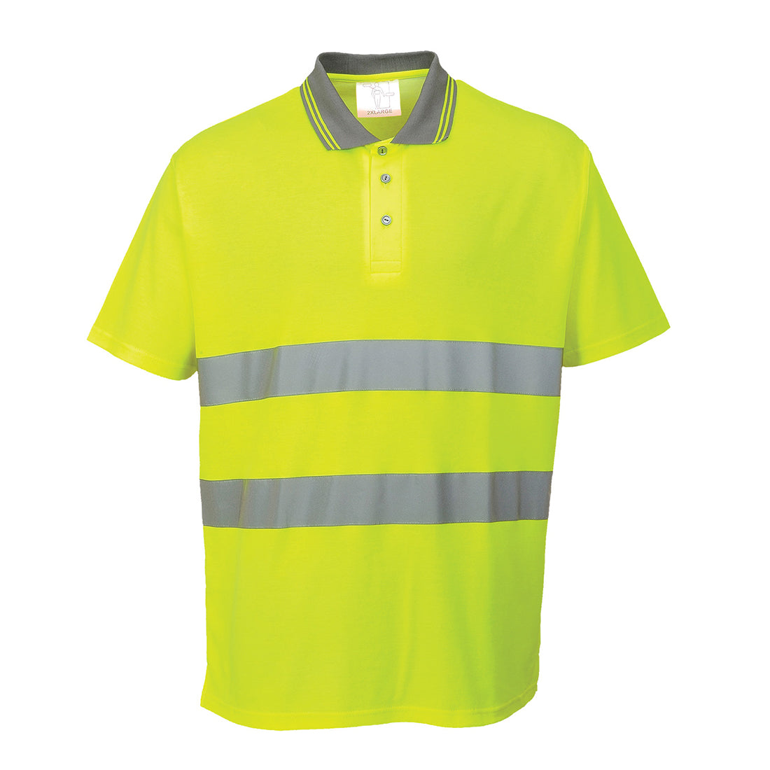 Polo de haute visibilité Cotton Comfort à manches courtes Vetonek