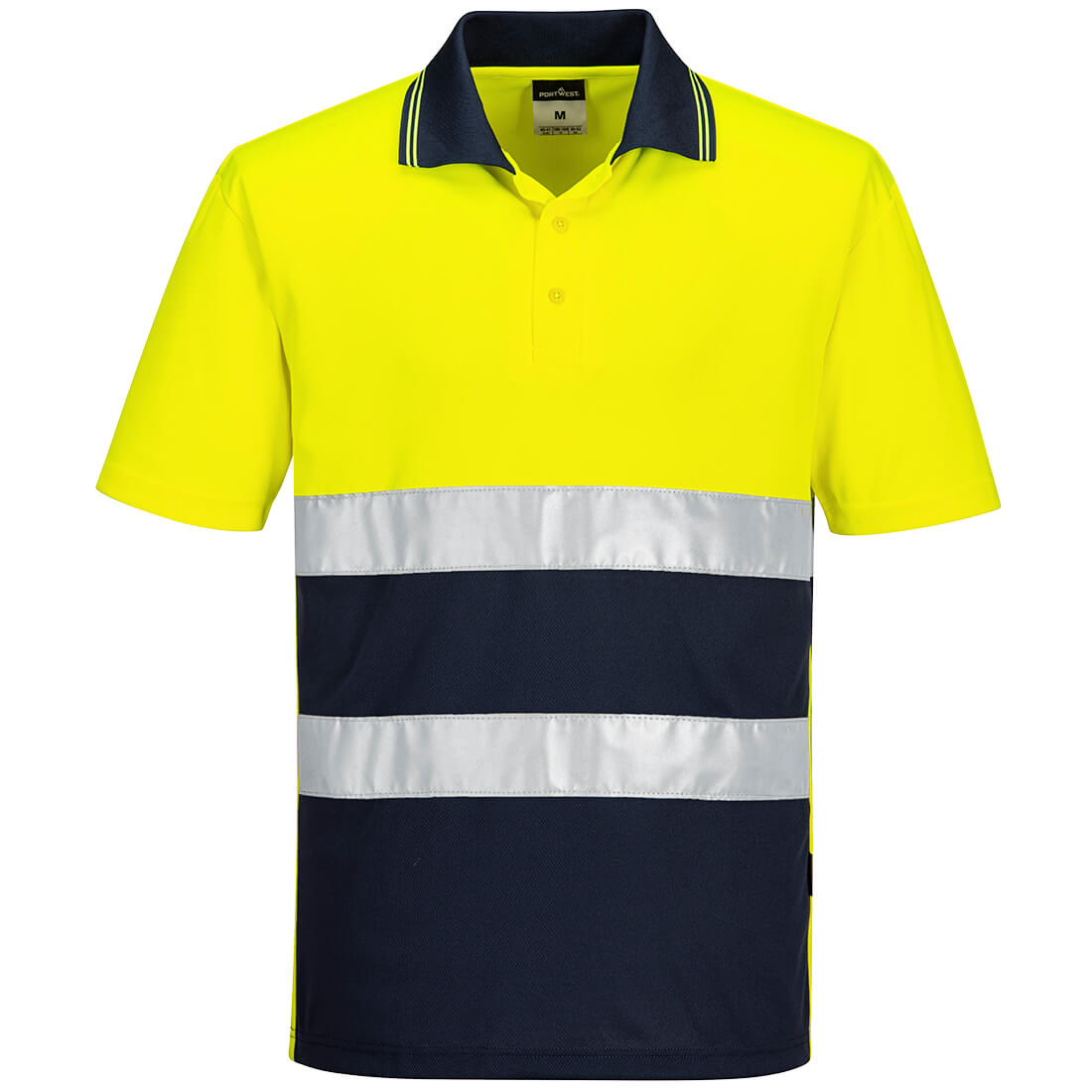 Polo léger bicolore de haute visibilité avec manches courtes Vetonek