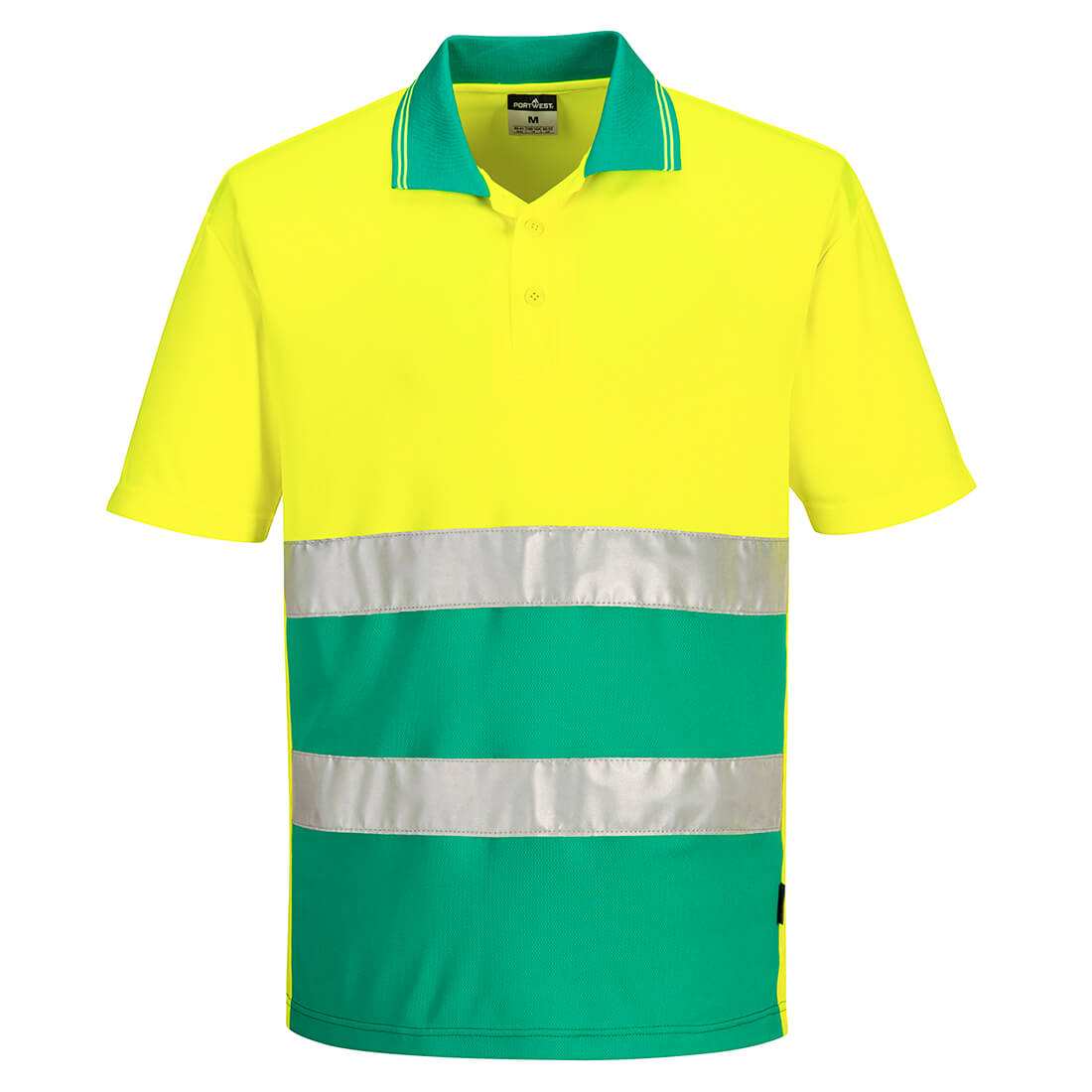 Polo léger bicolore de haute visibilité avec manches courtes Vetonek