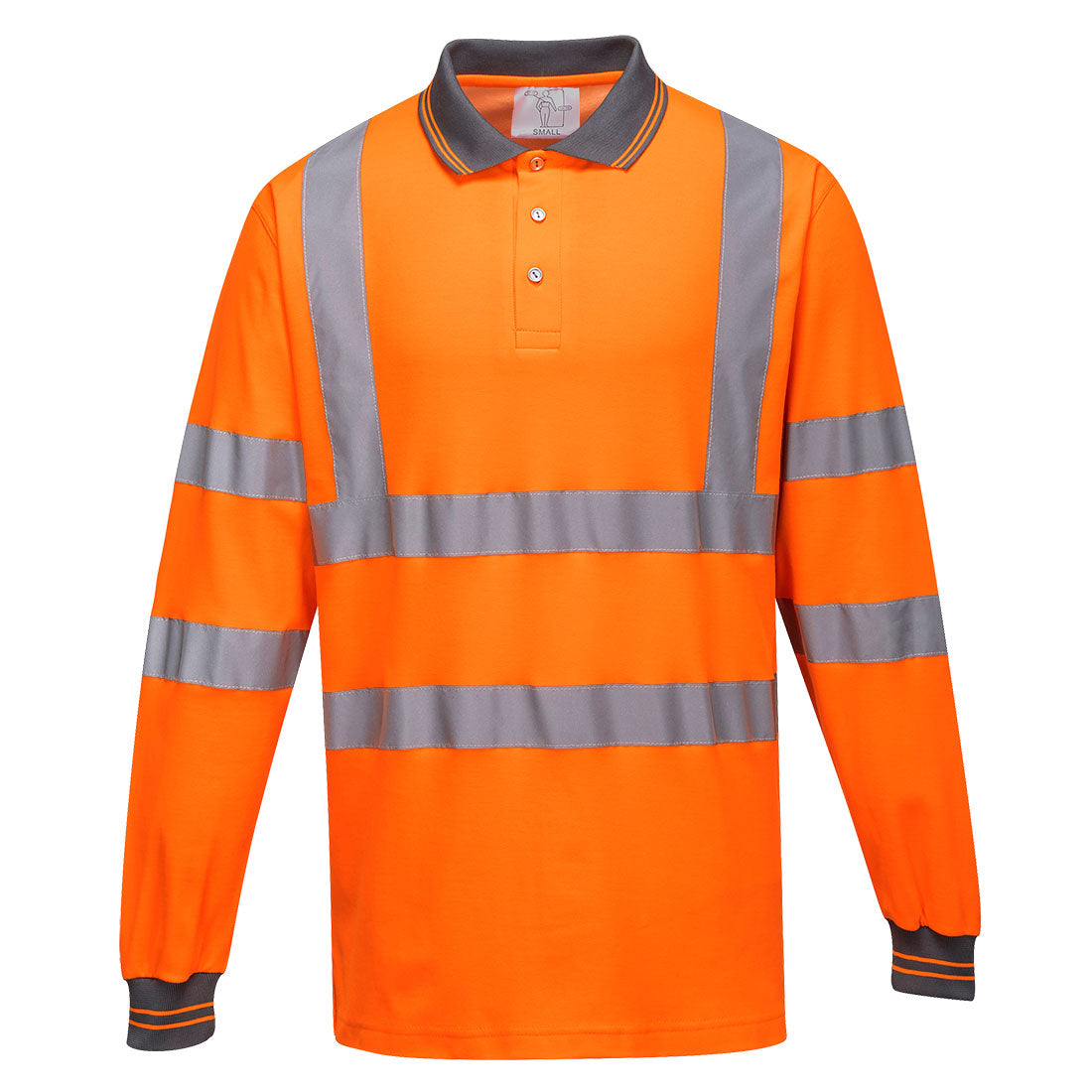 Polo de haute visibilité à manches longues Cotton Comfort Vetonek