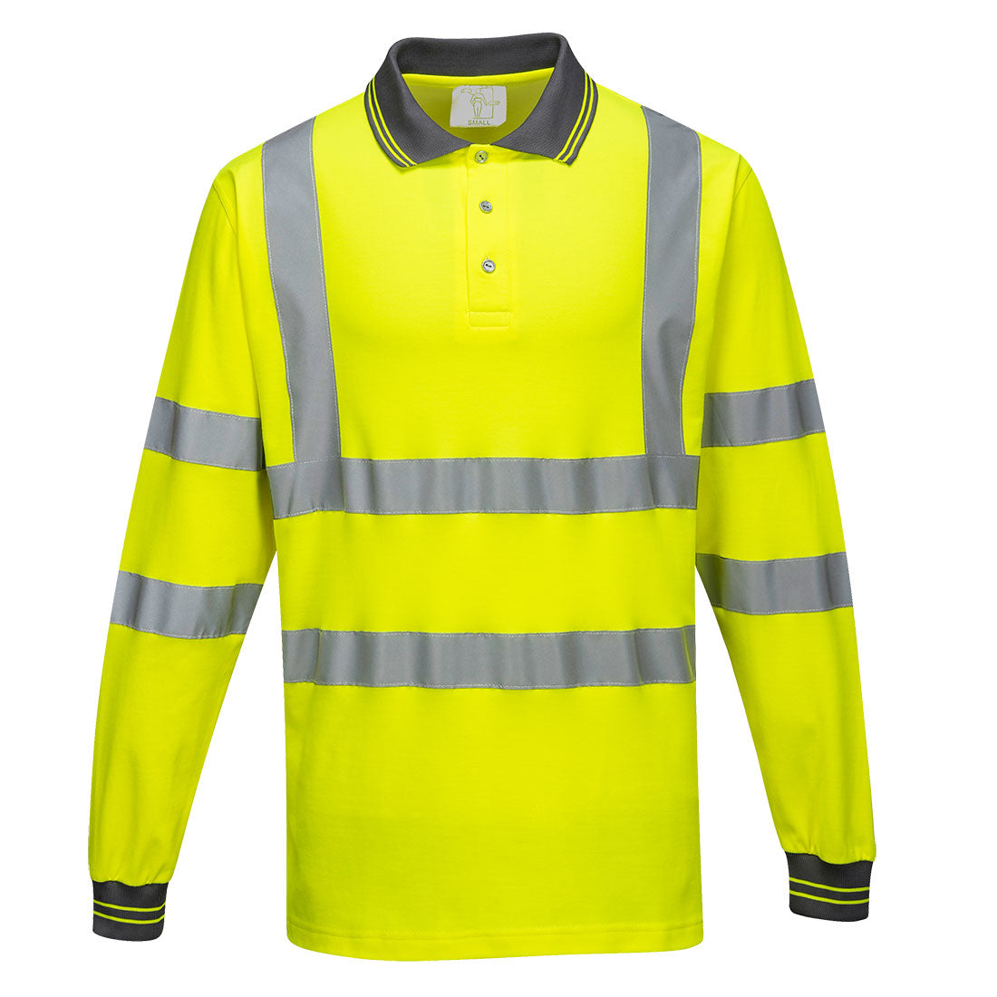 Polo de haute visibilité à manches longues Cotton Comfort Vetonek