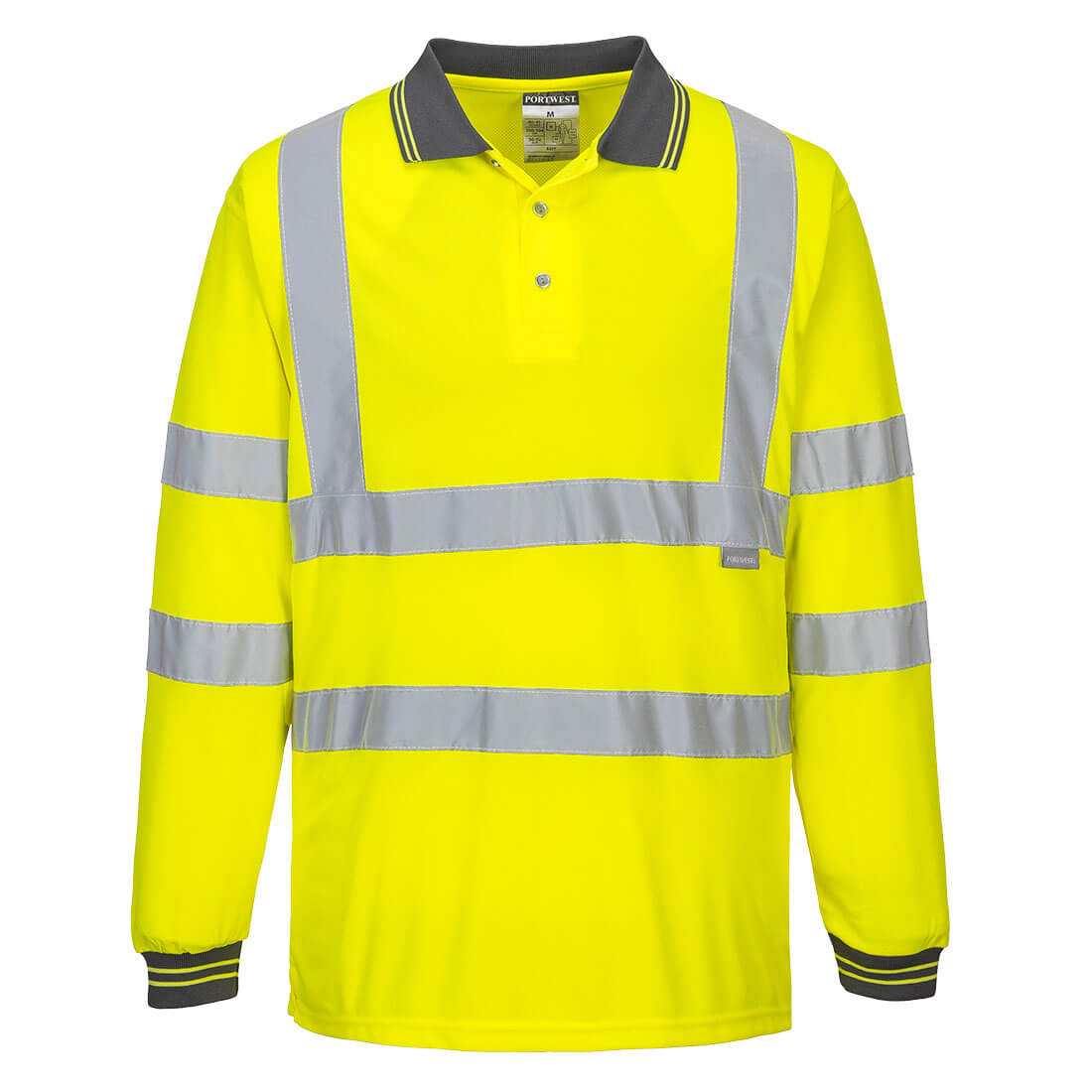 Polo de haute visibilité à manches longues - Confort et Durabilité Vetonek