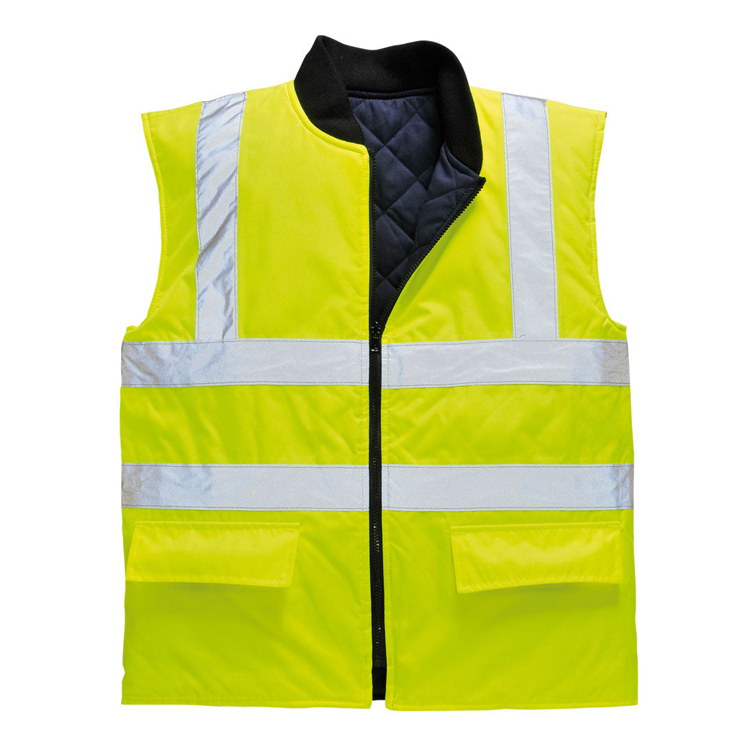 Chaleco de Calor de Alta Visibilidad Reversible - Seguridad y Confort Vetonek