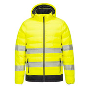 Chaqueta calefactada de alta visibilidad Ultrasonic Heated Tunnel Amarillo/Negro - Portwest S548