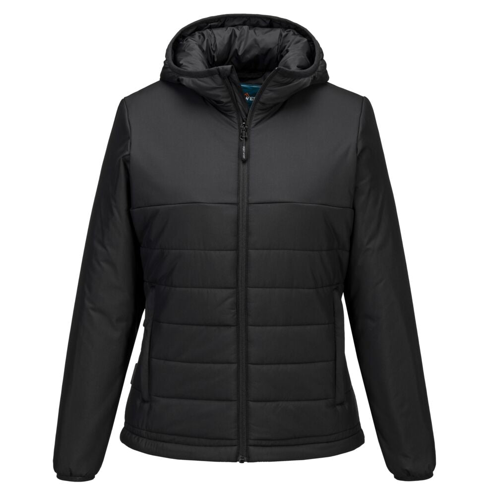 Professional chaqueta acolchada con capucha para mujer Negro - Portwest S613