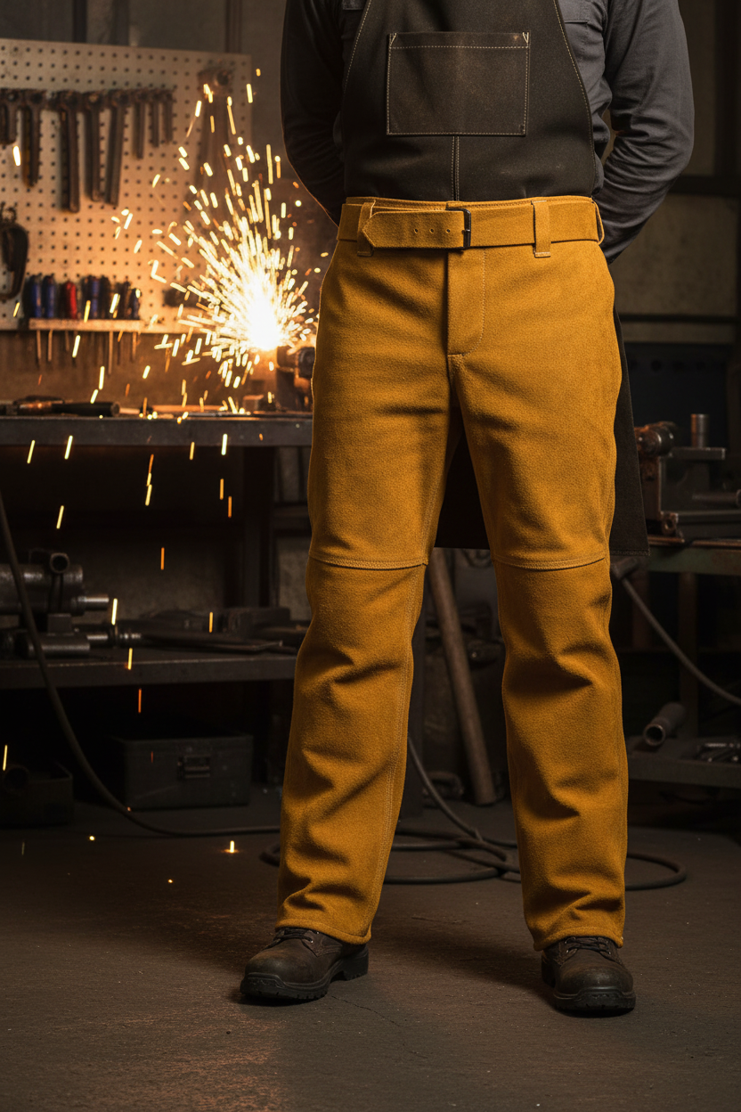 Pantalon en cuir pour soudure : protection et durabilité