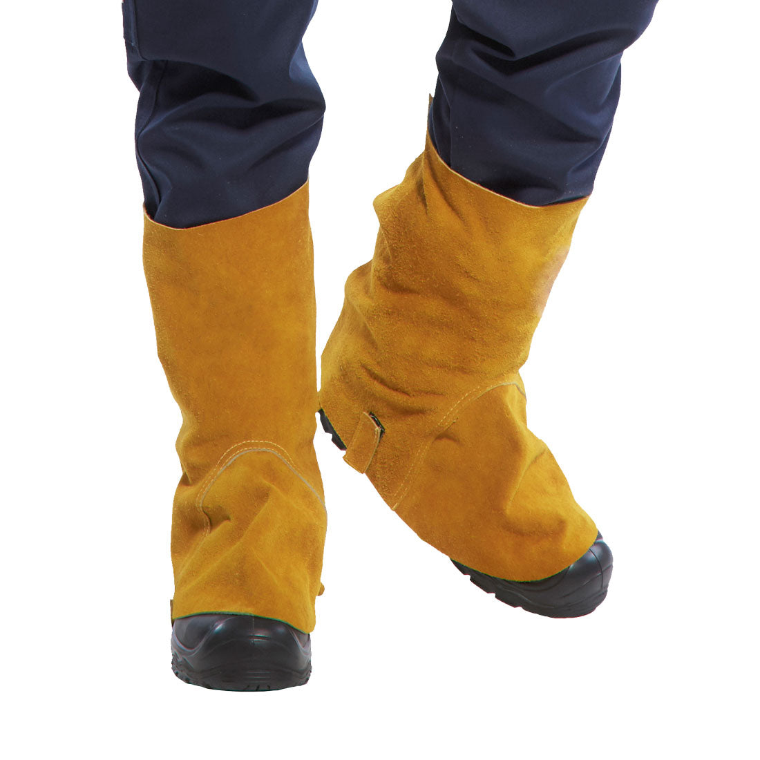 Cubre-botas de cuero para soldadura - Protección Premium Vetonek