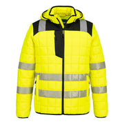 Chaqueta PW3 Hi-Vis Square Baffle Amarillo/Negro - Portwest T165