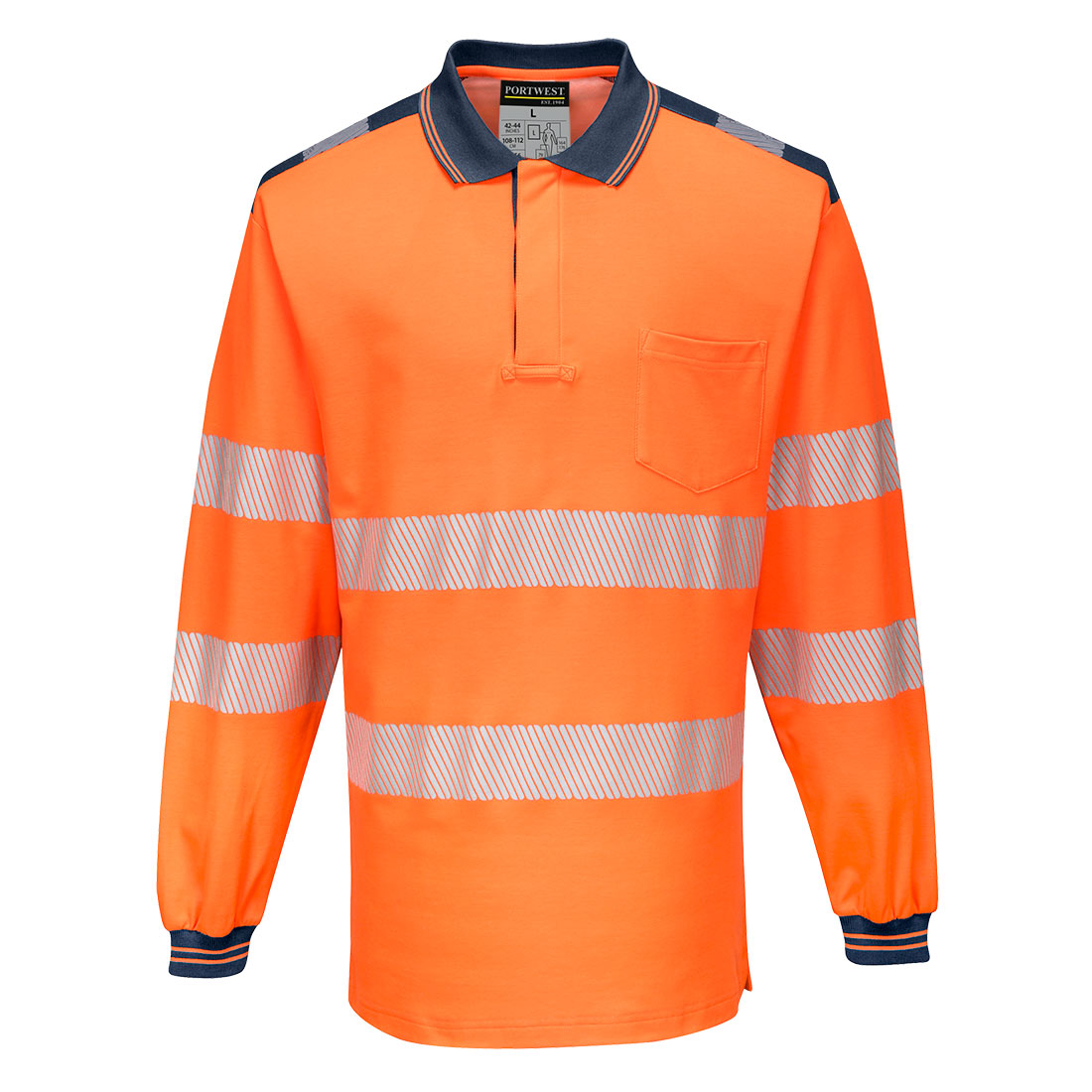 Polo de Haute Visibilité à Manches Longues PW3 Vetonek
