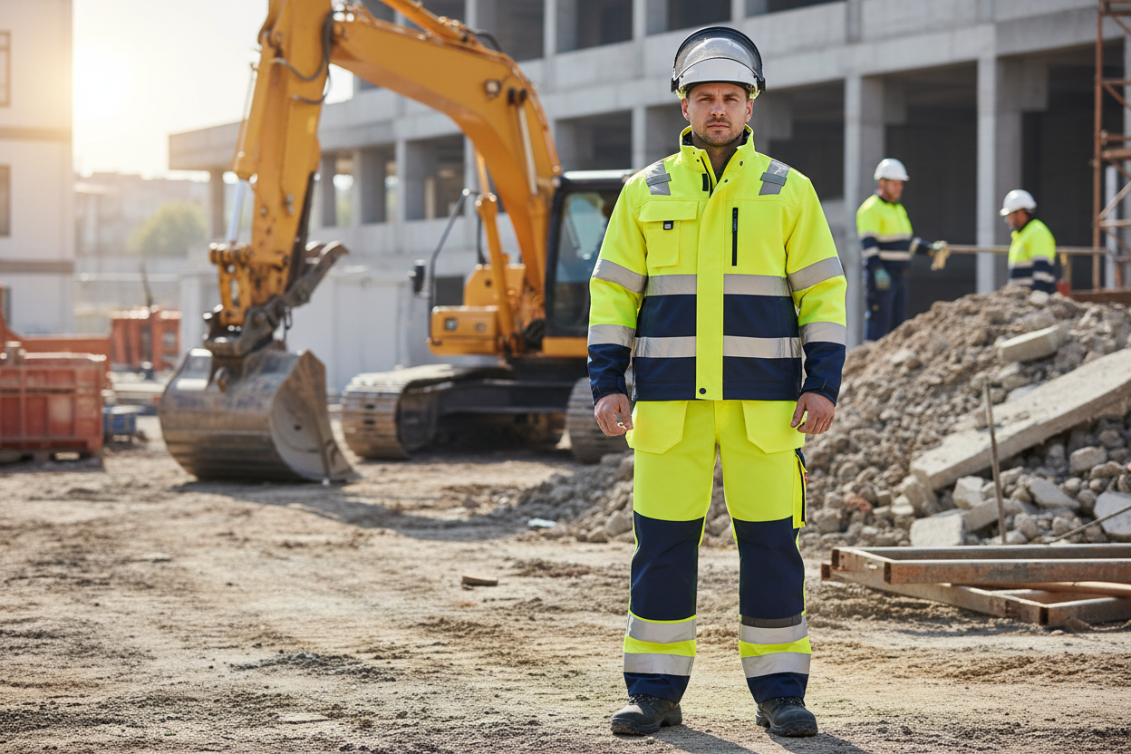 Pantalones Bicolor de Alta Visibilidad Lyon para Trabajo y Seguridad - Vetonek