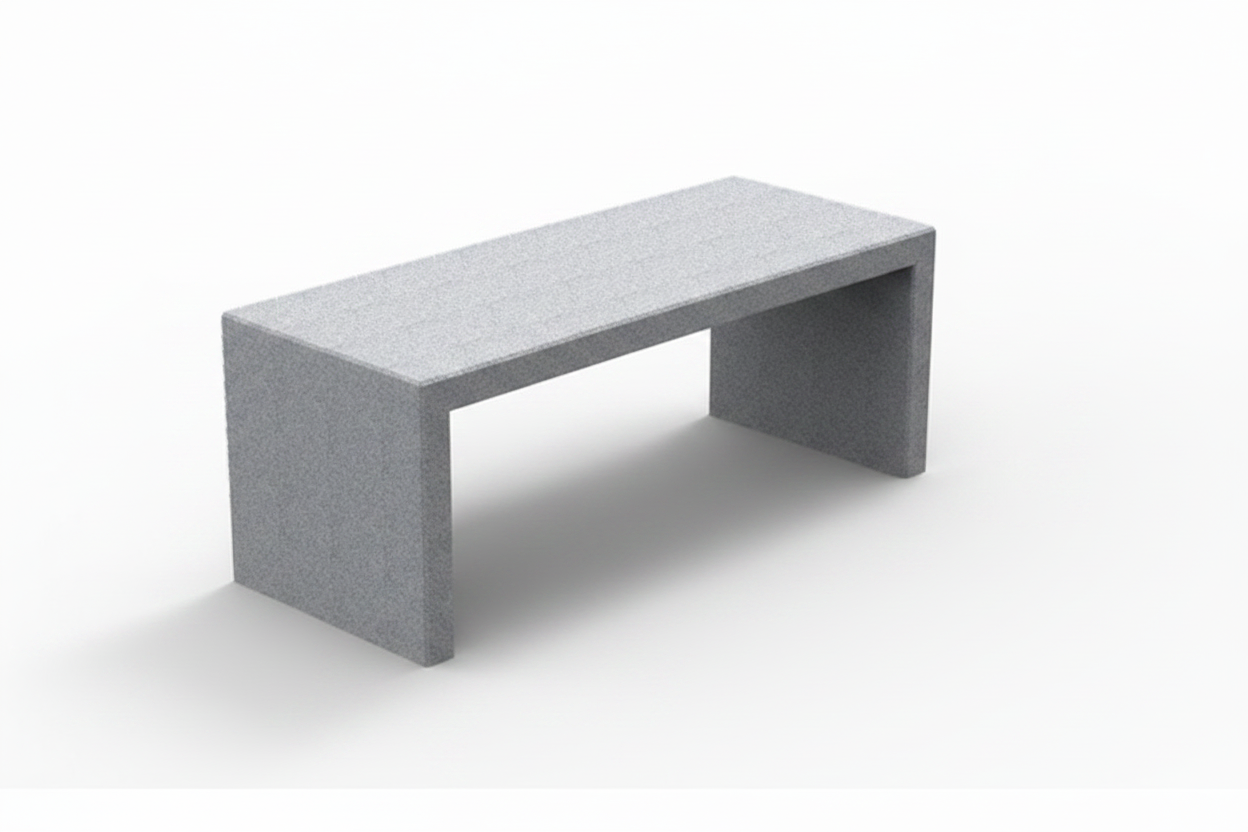 Mesa hormigon KUBE Gris - Vetonek