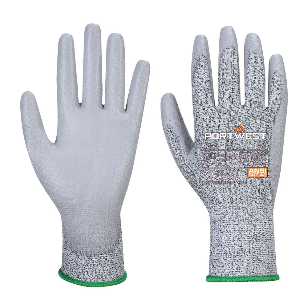 Guante Vending Cut B13 PU (144 Pares) Gris - Portwest VB620
