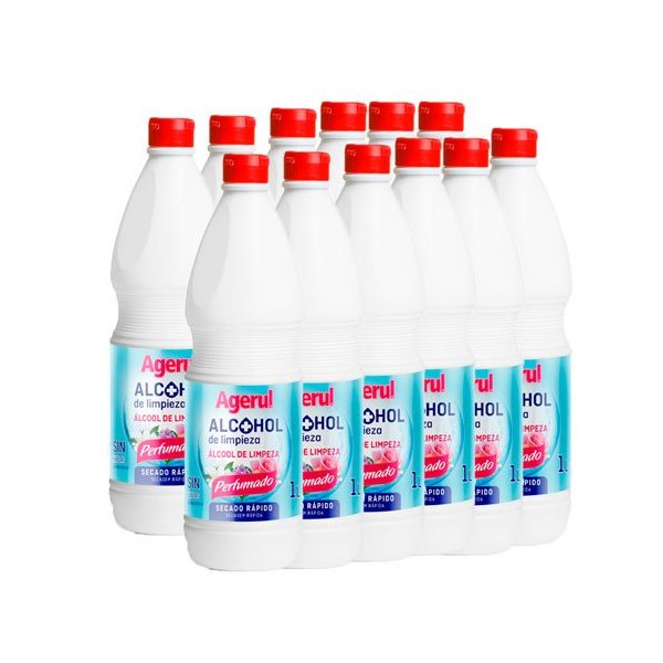 Alcool de nettoyage parfumé Agerul 1L - Boîte de 12 unités Vetonek