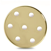 Rosetón Metálico Dorado Ø 100mm - 7 Agujeros — Vetonek (2)
