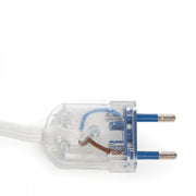 Pendel E27 Cable 5000mm Blanco 3 X 0,75 Portalámparas Interruptor Rotativo Cobre - Jaula - Enchufe — Vetonek (3)
