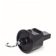 End Cap Negro IP44 Gancho Metálico Cable Plano — Vetonek (3)