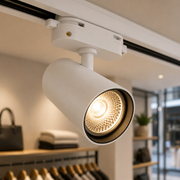 Foco de Carril LED Monofásico Potencia_Temperatura de Color Regulables 20_25_30W 6000_4000_3000K Blanco — Vetonek