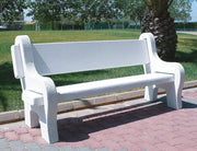 Banco Mansilla de hormigón blanco