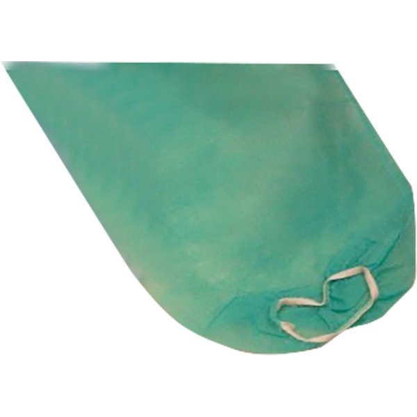 Blouse hospitalière jetable verte avec poignet élastique - 200 unités Vetonek