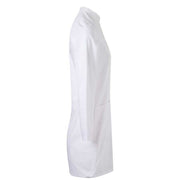 Bata de mujer stretch Velilla 539007S detalle de bolsillos - Vetonek