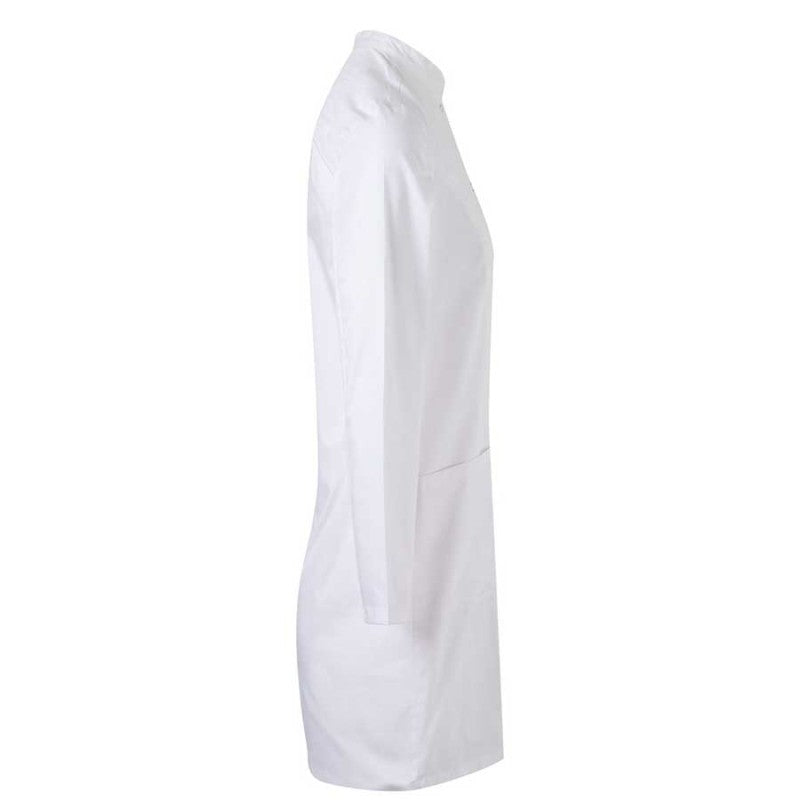 Bata de mujer stretch Velilla 539007S detalle de bolsillos - Vetonek