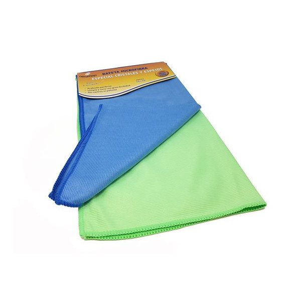 Chiffon en microfibre pour vitres et miroirs - Lot de 2 pièces Vetonek