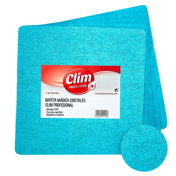 Chiffon magique en microfibre Clim Professionnel - Lot de 10 unités Vetonek