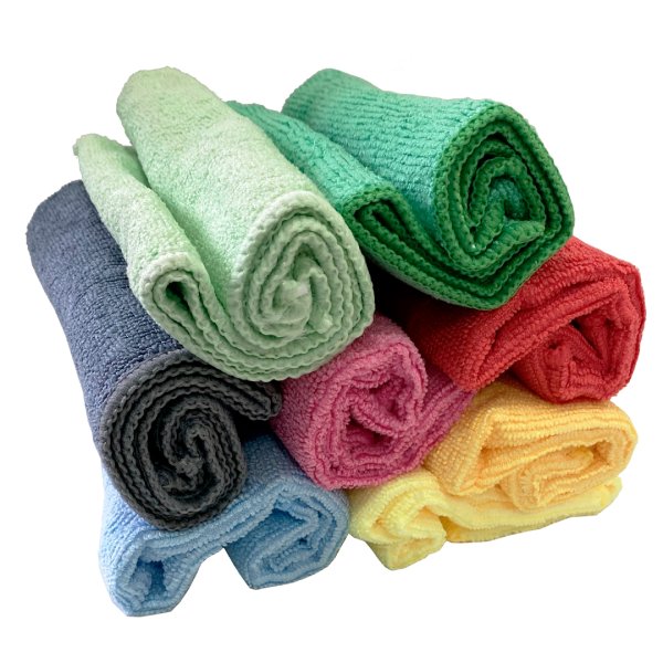 Bayetas de microfibra multicolor 30x30 cm - Pack 8 uds Vetonek