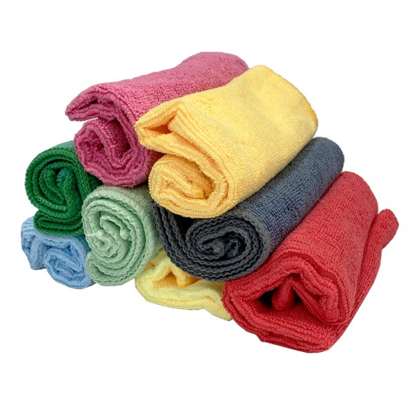 Bayetas de microfibra multicolor 30x30 cm - Pack 8 uds Vetonek