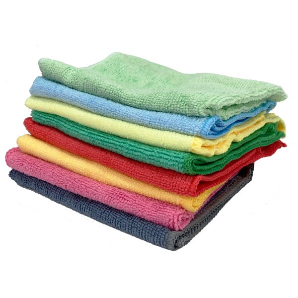 Bayetas de microfibra multicolor 30x30 cm - Pack 8 uds Vetonek