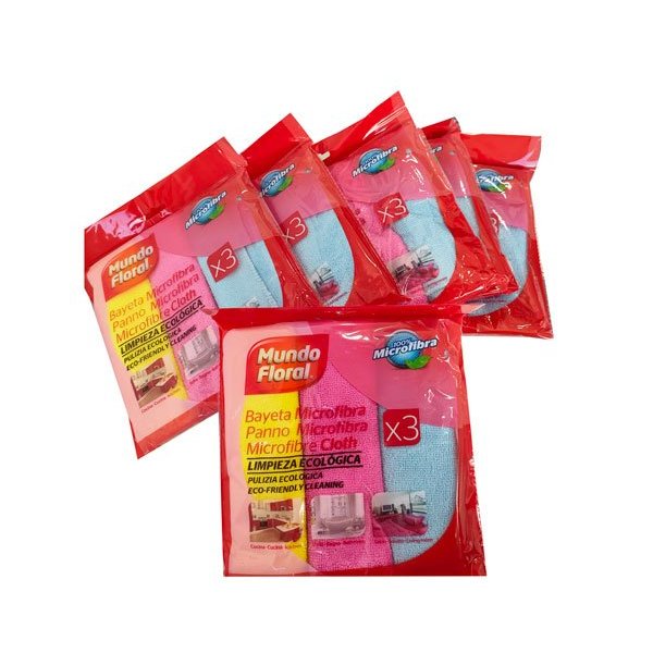 Chiffon en microfibre multi-usages - 38x28 cm - 48 pcs Vetonek