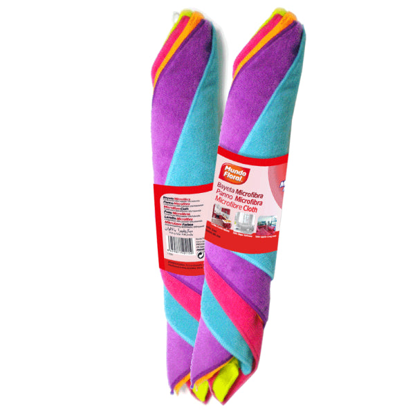 Chiffon en microfibre multi-usages - Lot de 10 couleurs 30x40 cm Vetonek