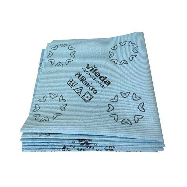 Chiffon PURmicro Vileda - Lot de 5 unités pour vitres et acier inoxydable Vetonek