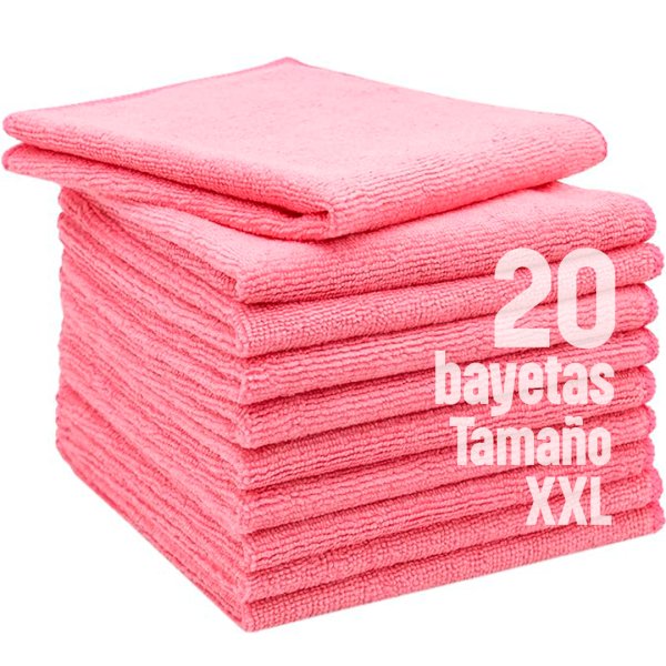 Chiffons en microfibre PLUS XXL multi-usages - boîte de 20 unités Vetonek