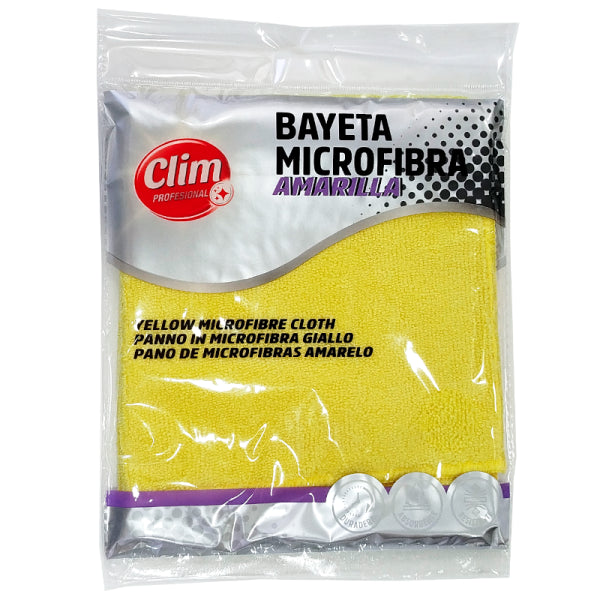 Bayetas de Microfibra Amarillas XL - Pack de 12 Unidades Vetonek